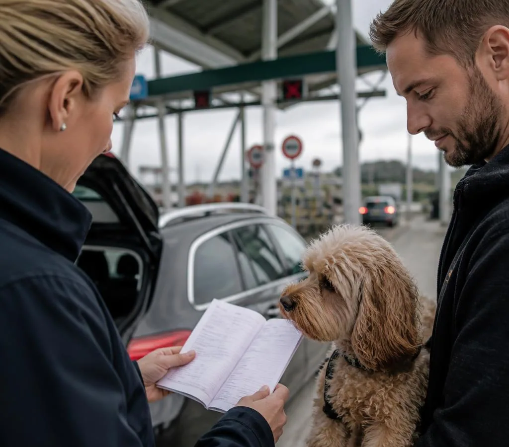 Pet travel documents arranged for a dog or cat entering Great Britain