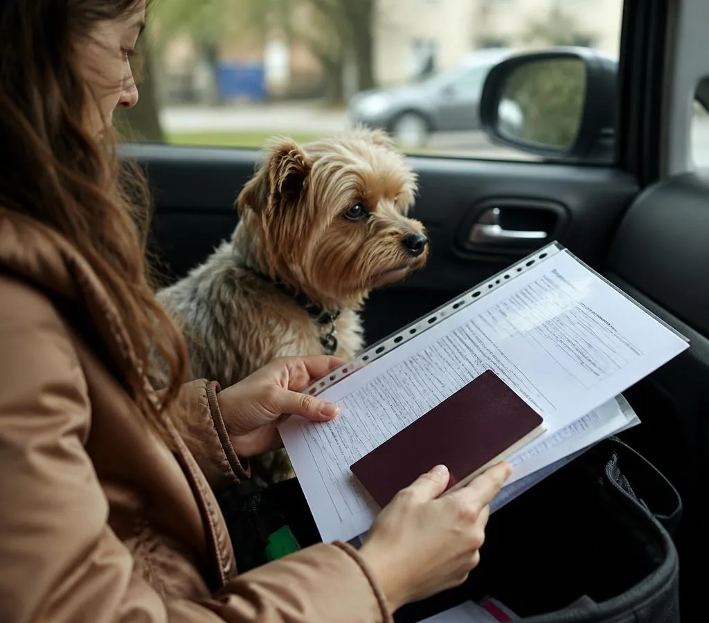 Pet travel documents arranged for a dog or cat entering Great Britain